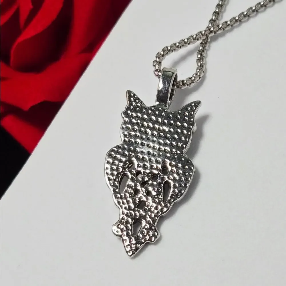 Viking Celtic Knot Owl Necklace – Stainless Steel Nordic Symbol Pendant Gothic